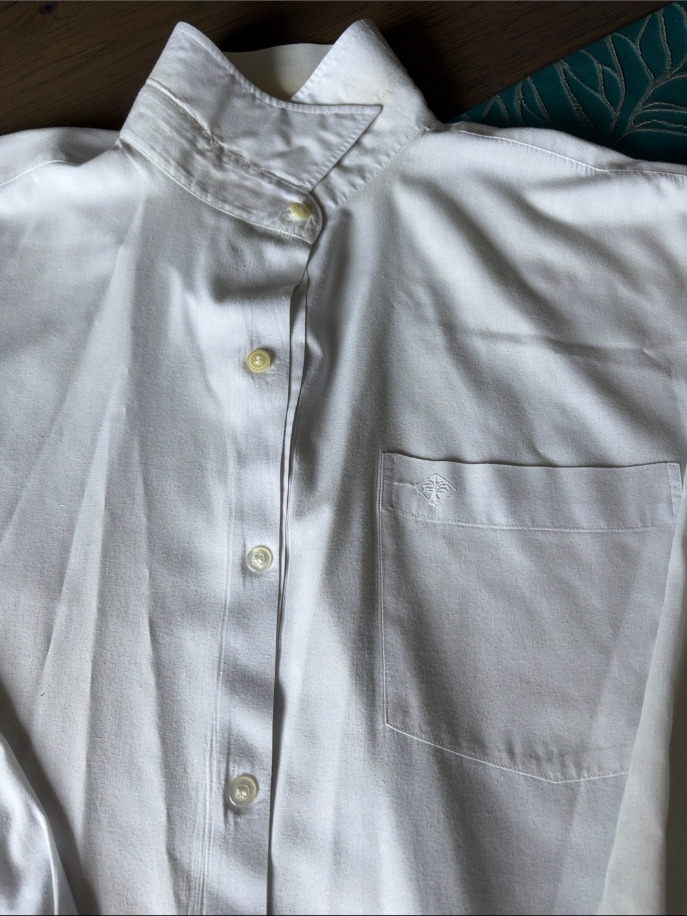 Laurel Super Shirt Classic Men's White Dress Shirt - Button-Down Collar